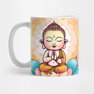 Baby Buddha on Lotus Flower Mug